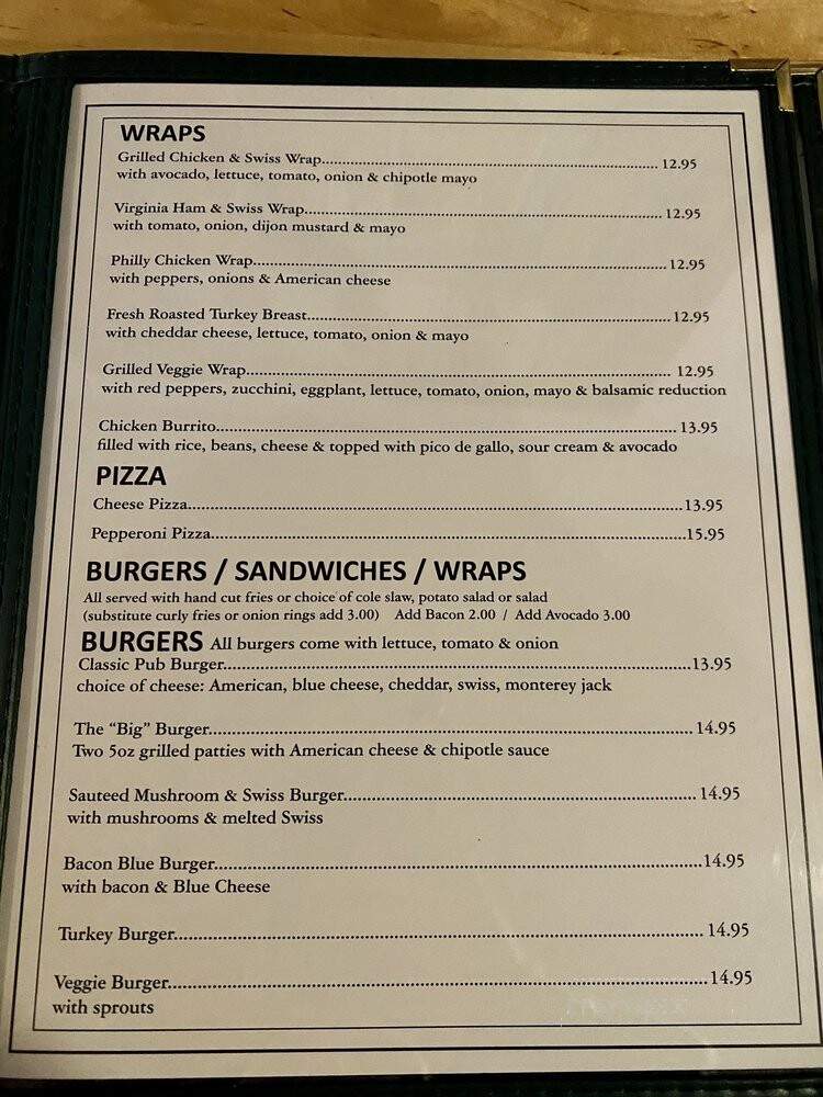Colts Neck Pub - Colts Neck, NJ menu_pic