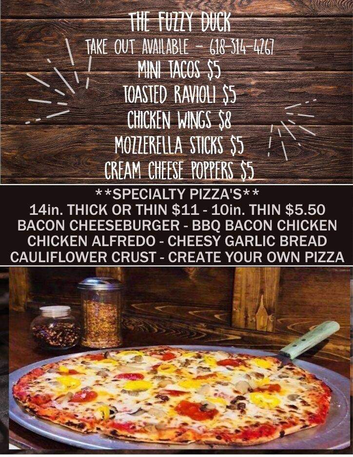 The Fuzzy Duck Saloon - Nashville, IL menu_pic
