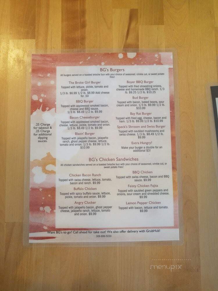 BG's Gaming Cafe - Bayview Gardens, IL menu_pic