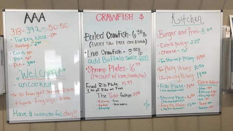 AAA Crawfish and Seafood - Colfax, LA menu_pic