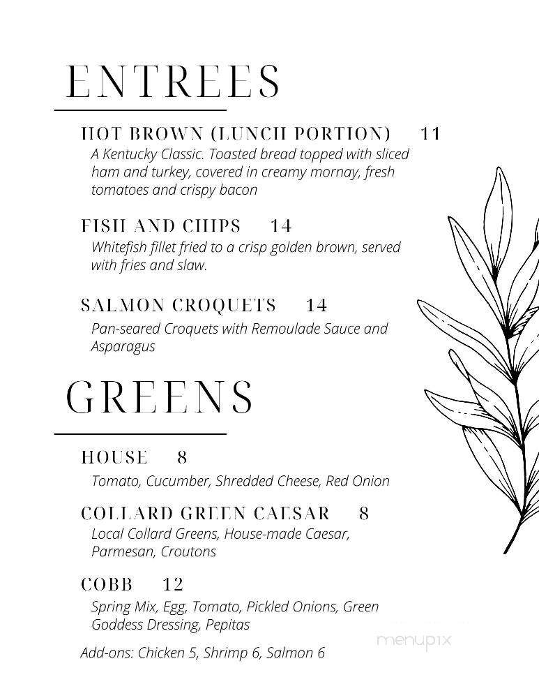 Bourbon Station - Lawrenceburg, KY menu_pic