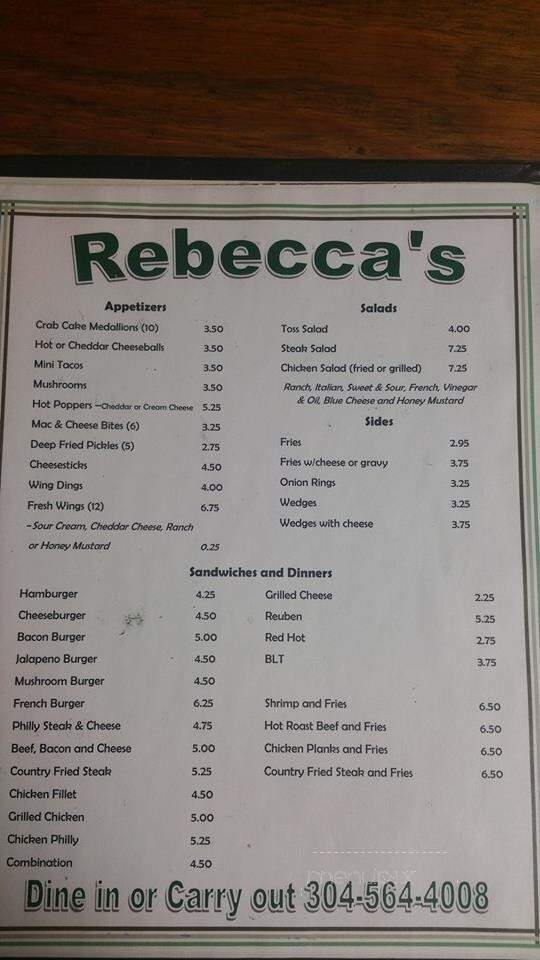 Rebecca's Restaurant & Lounge - New Cumberland, WV