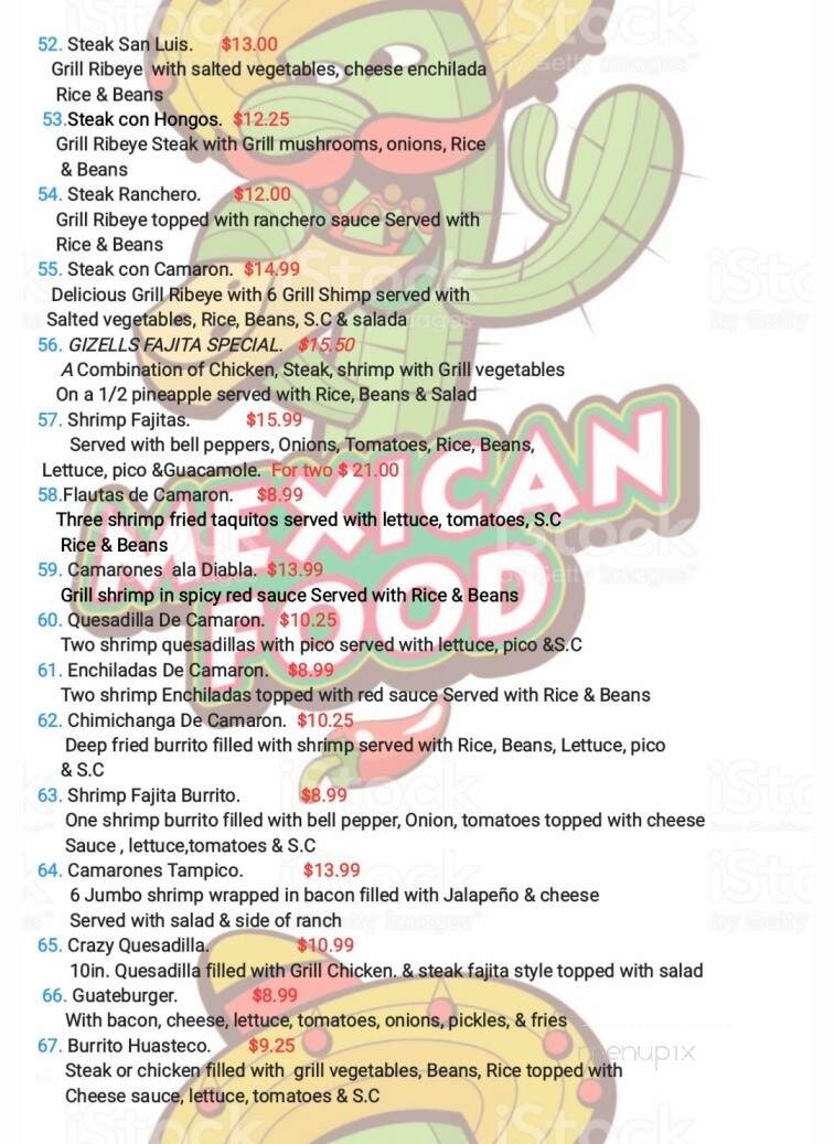 La Huastequita Mexican Restaurant - Demopolis, AL menu_pic