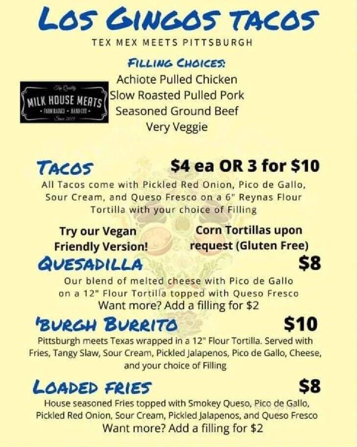 Los Gringos Tacos - Beaver, PA menu_pic