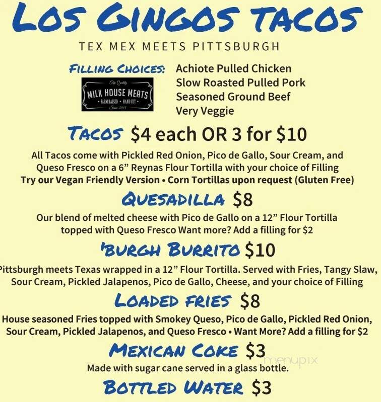 Los Gringos Tacos - Beaver, PA menu_pic