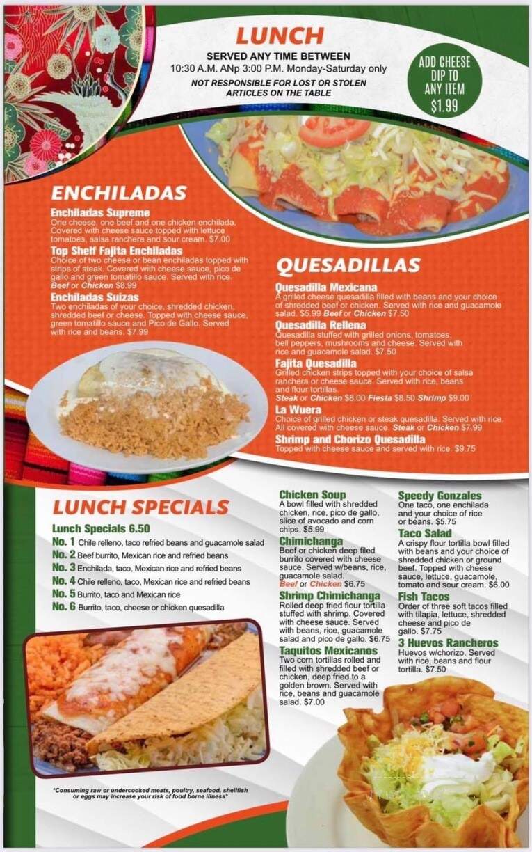 Tacos VS Sushi - Ripley, TN menu_pic