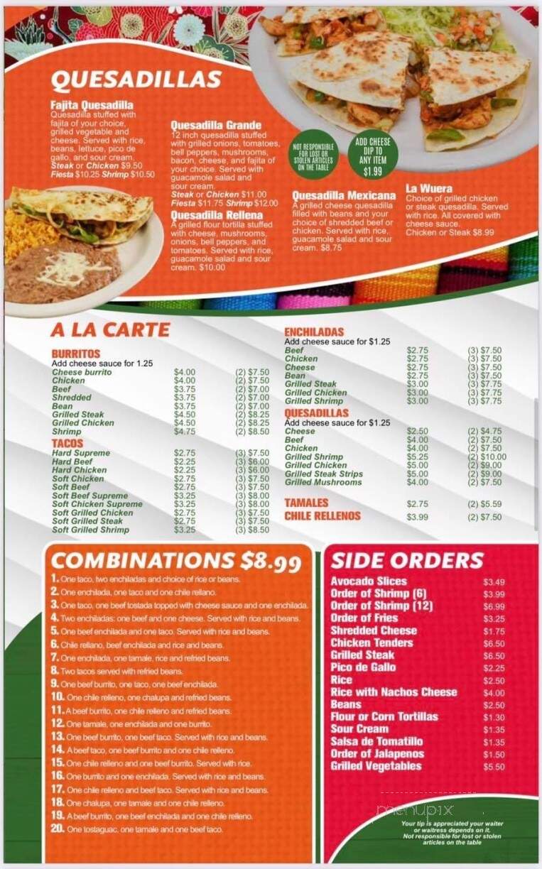 Tacos VS Sushi - Ripley, TN menu_pic