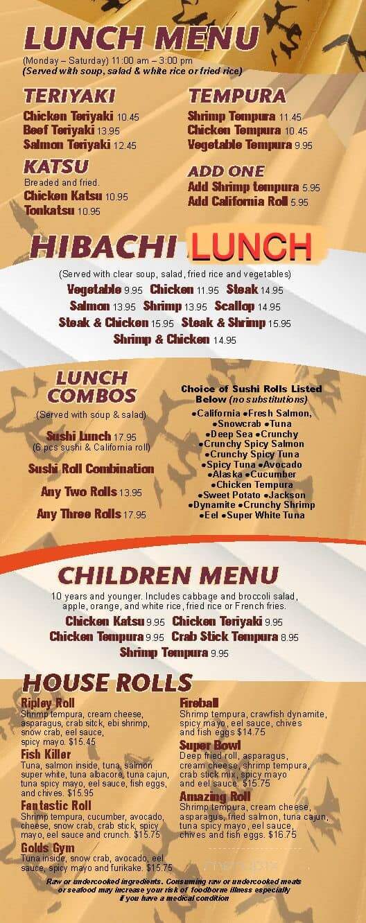 Tacos VS Sushi - Ripley, TN menu_pic