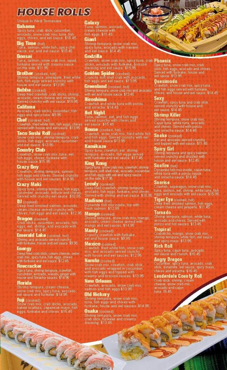 Tacos VS Sushi - Ripley, TN menu_pic
