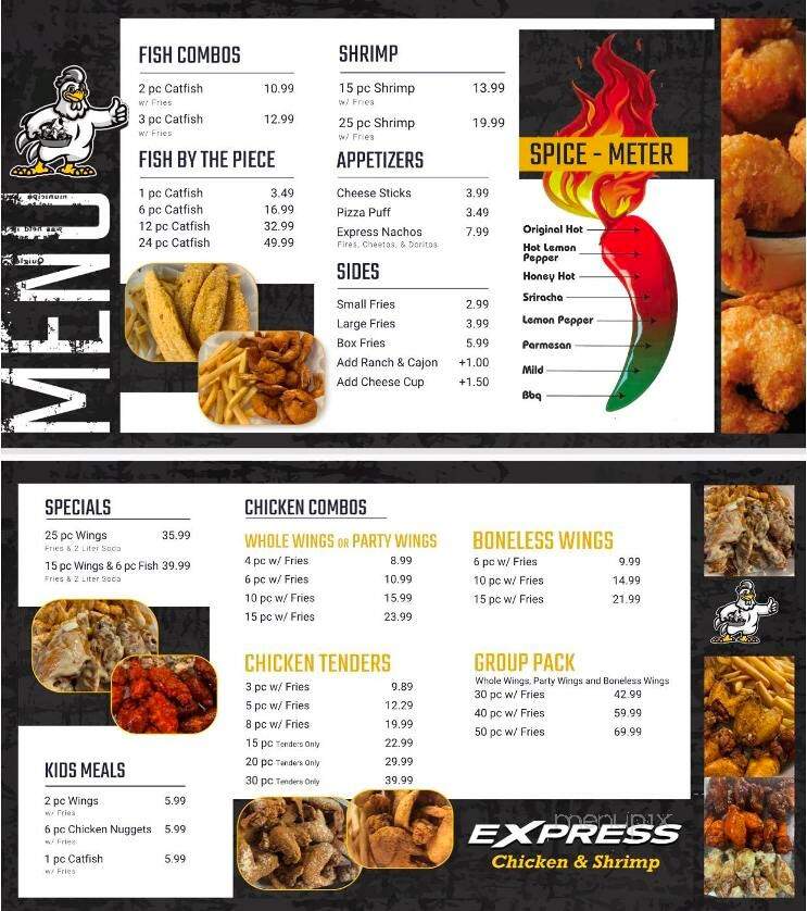 Express Chicken & Shrimp - Springfield, IL menu_pic