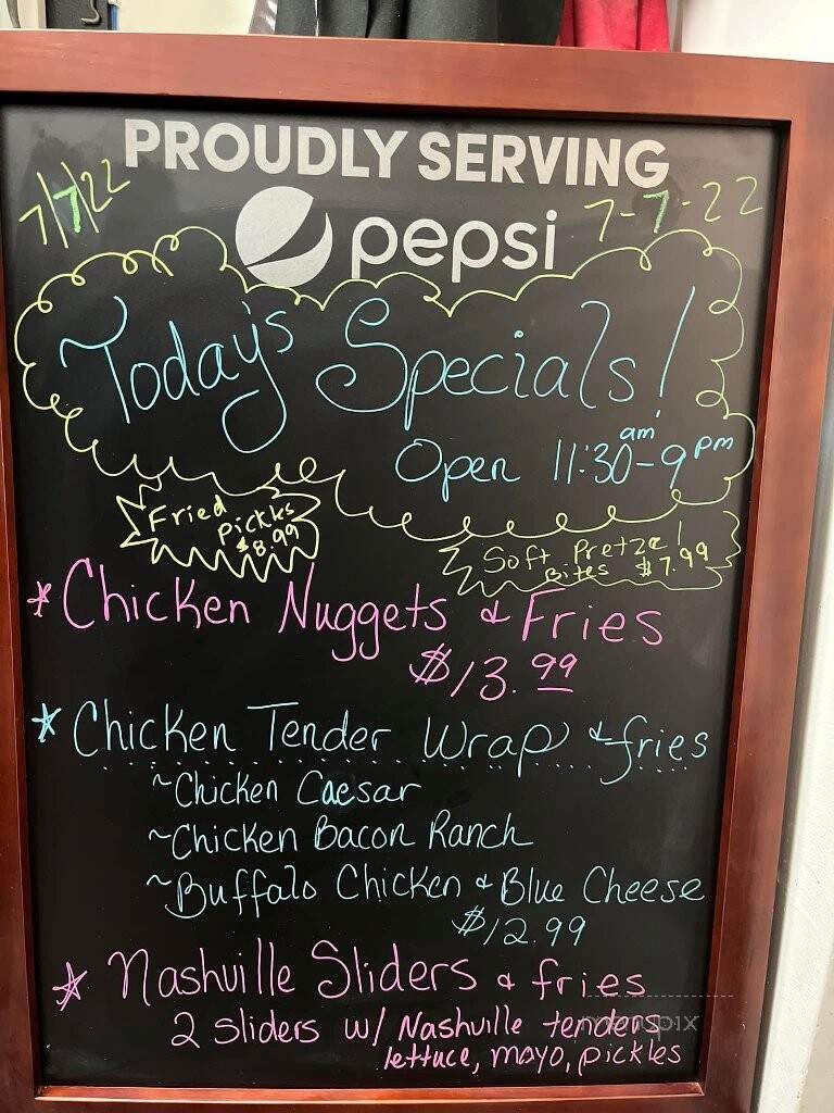 Topsy's - Orange, MA menu_pic