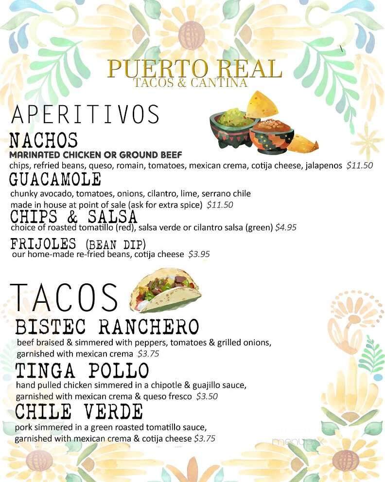 Puerto Real Tacos & Cantina - Snow Hill, MD