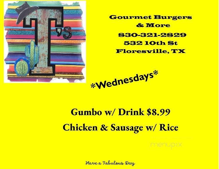 T's Gourmet Burgers - Floresville, TX
