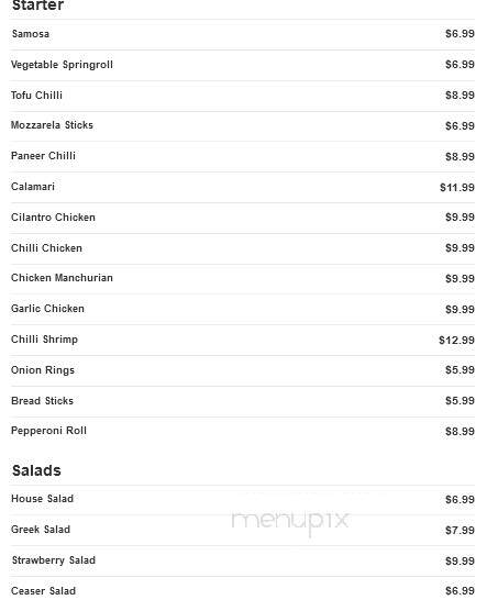 Desi Pizzeria - Salisbury, MD menu_pic