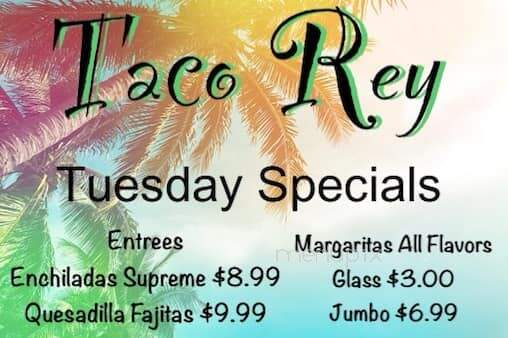 Taco Rey - Greenup, IL menu_pic
