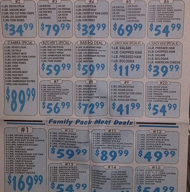 D'ambra Meat Market & Grocery - Galveston, TX menu_pic