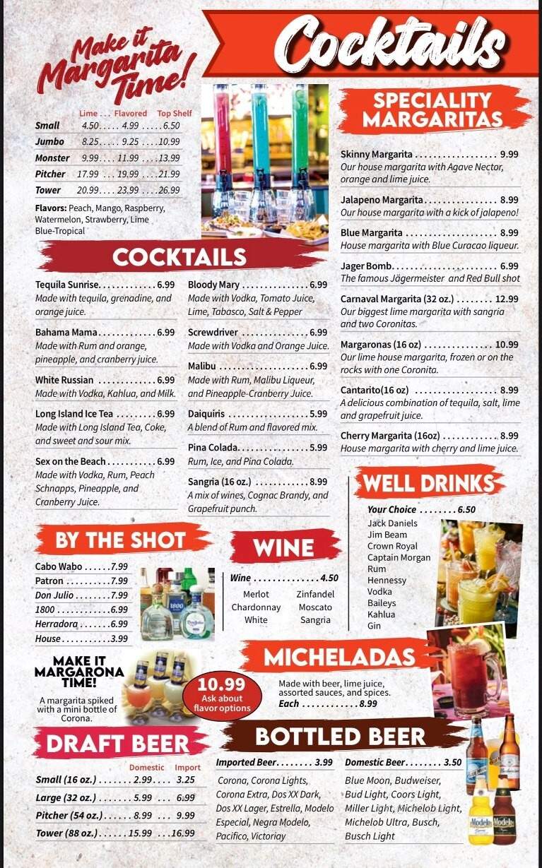 El Carnaval Mexican Restaurant - Linn, MO menu_pic