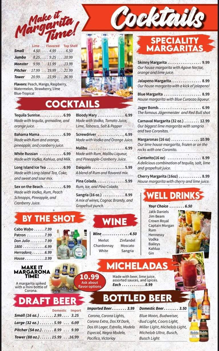 El Carnaval Mexican Restaurant - Linn, MO menu_pic