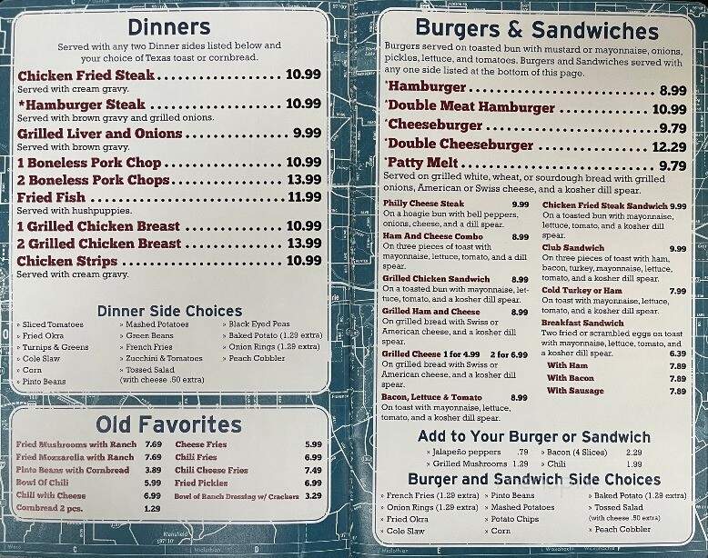 I-45 Restaurant - Fairfield, TX menu_pic