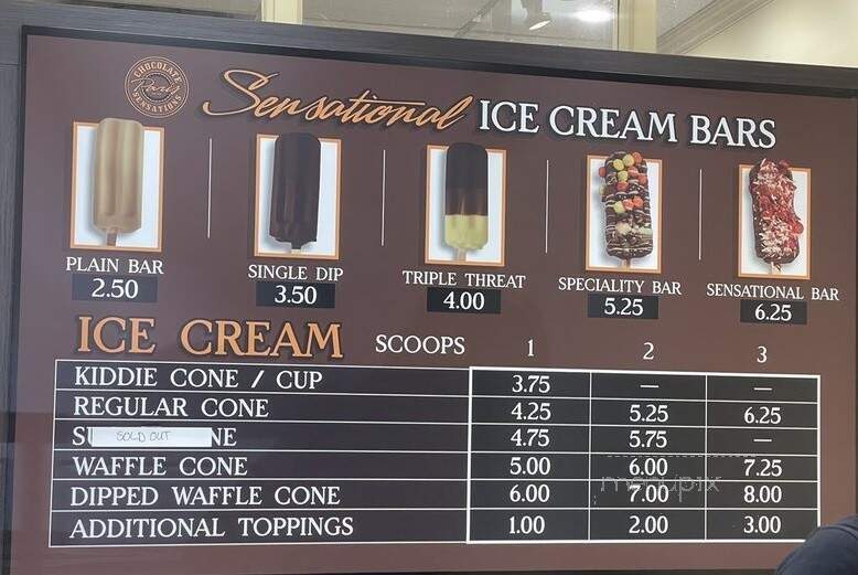 Chocolate Sensations - Paris, ON menu_pic
