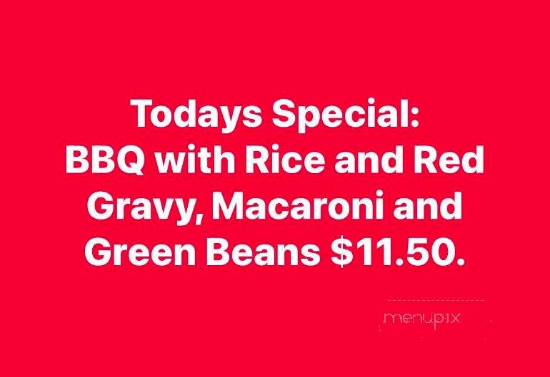 The Smokehouse BBQ & Grill - Scranton, SC menu_pic