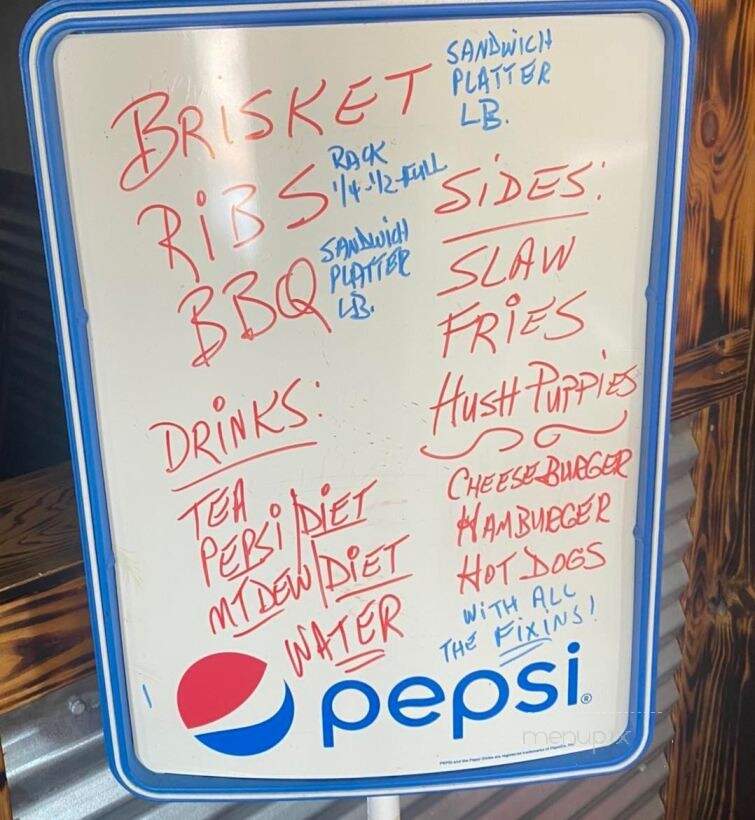 The Smokehouse BBQ & Grill - Scranton, SC menu_pic
