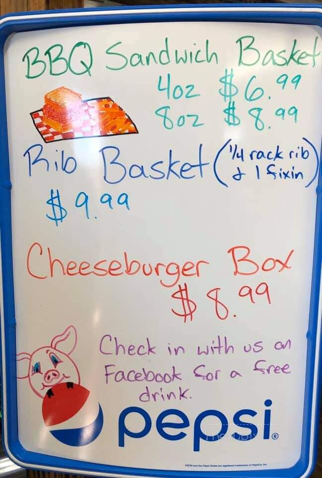 The Smokehouse BBQ & Grill - Scranton, SC menu_pic