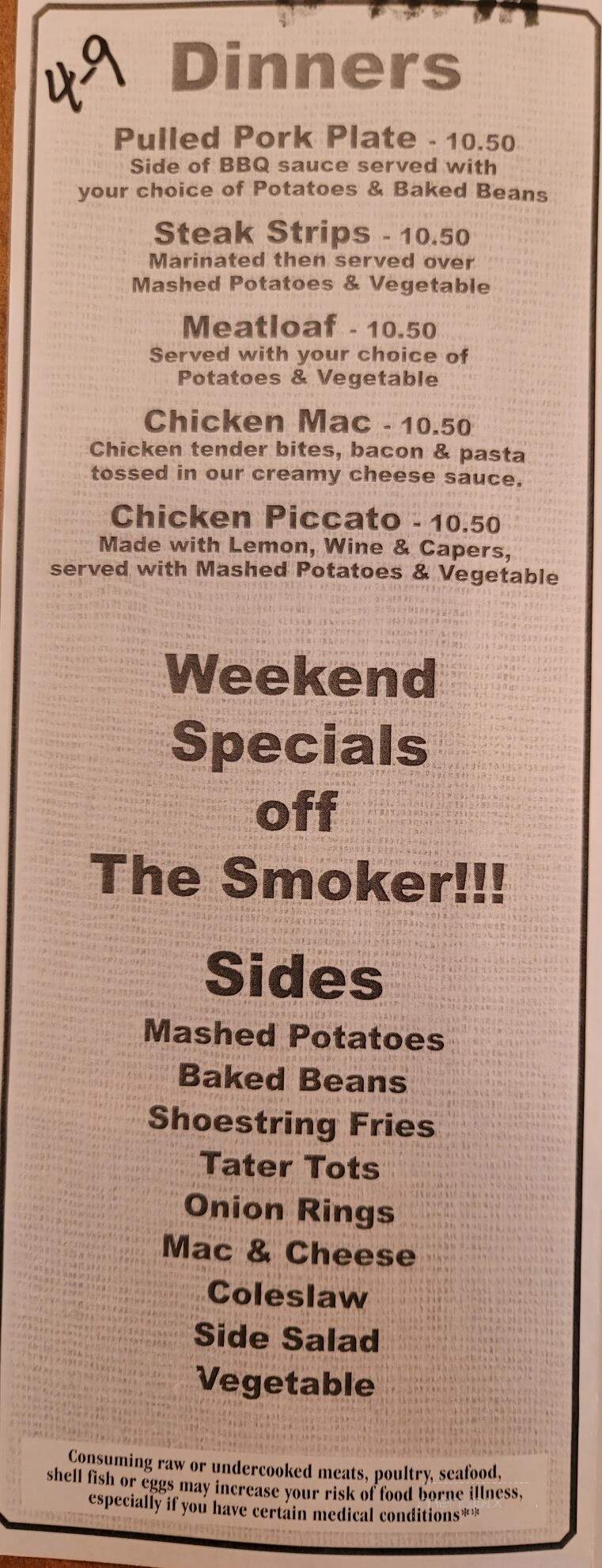 Kelley's Lunch Box - Bushnell, FL menu_pic