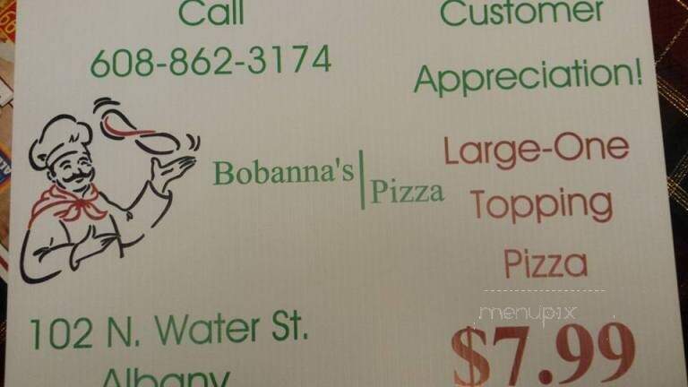 Bobanna's Pizza - Albany, WI