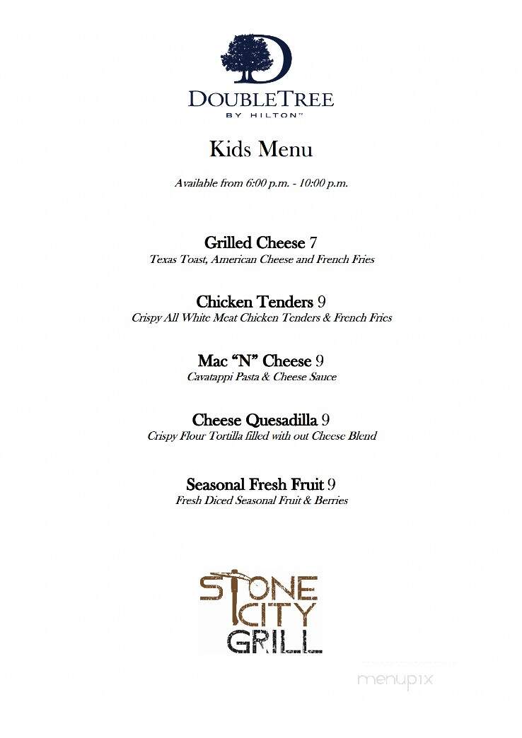 Stone City Grill - Evansville, IN menu_pic