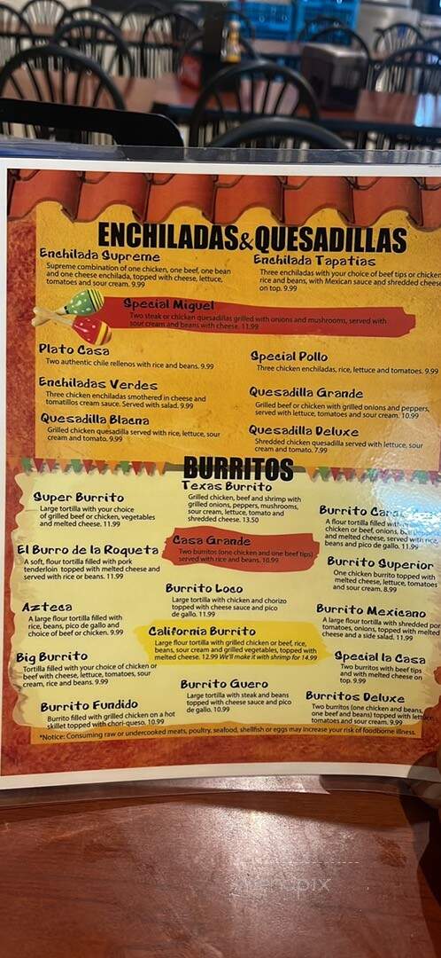 Mi Casita of Eleanor - Eleanor, WV menu_pic