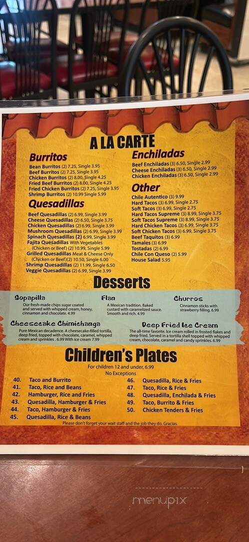 Mi Casita of Eleanor - Eleanor, WV menu_pic