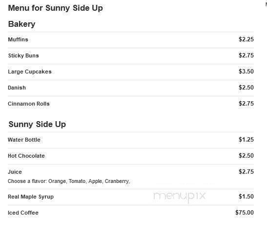 Sunny Side Up - Ormond Beach, FL menu_pic