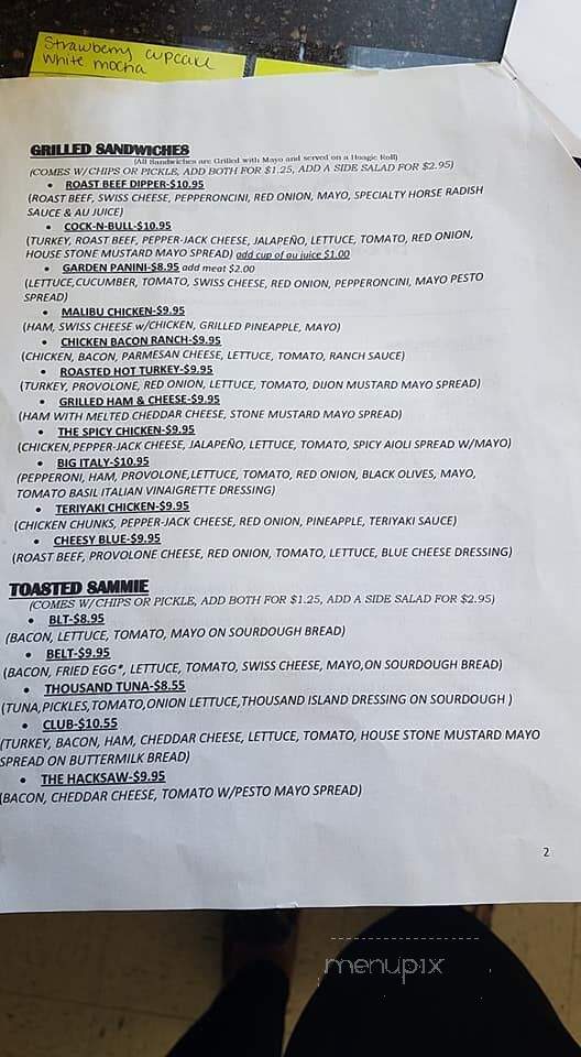 Brewed Awakening Deli and Treats - Grandview, WA menu_pic