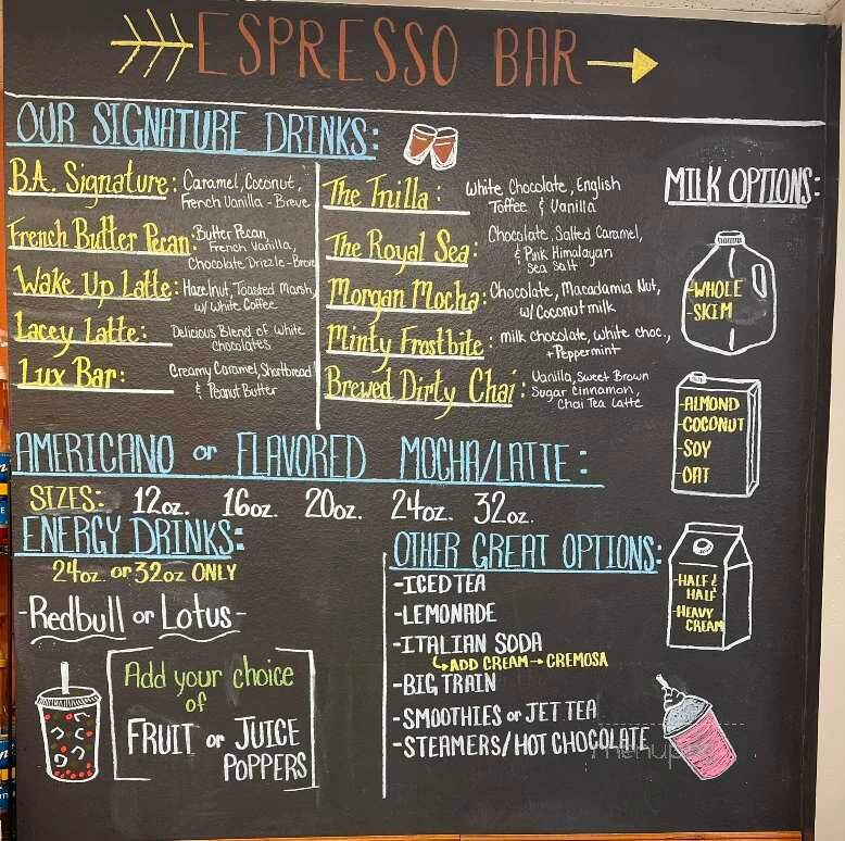 Brewed Awakening Deli and Treats - Grandview, WA menu_pic