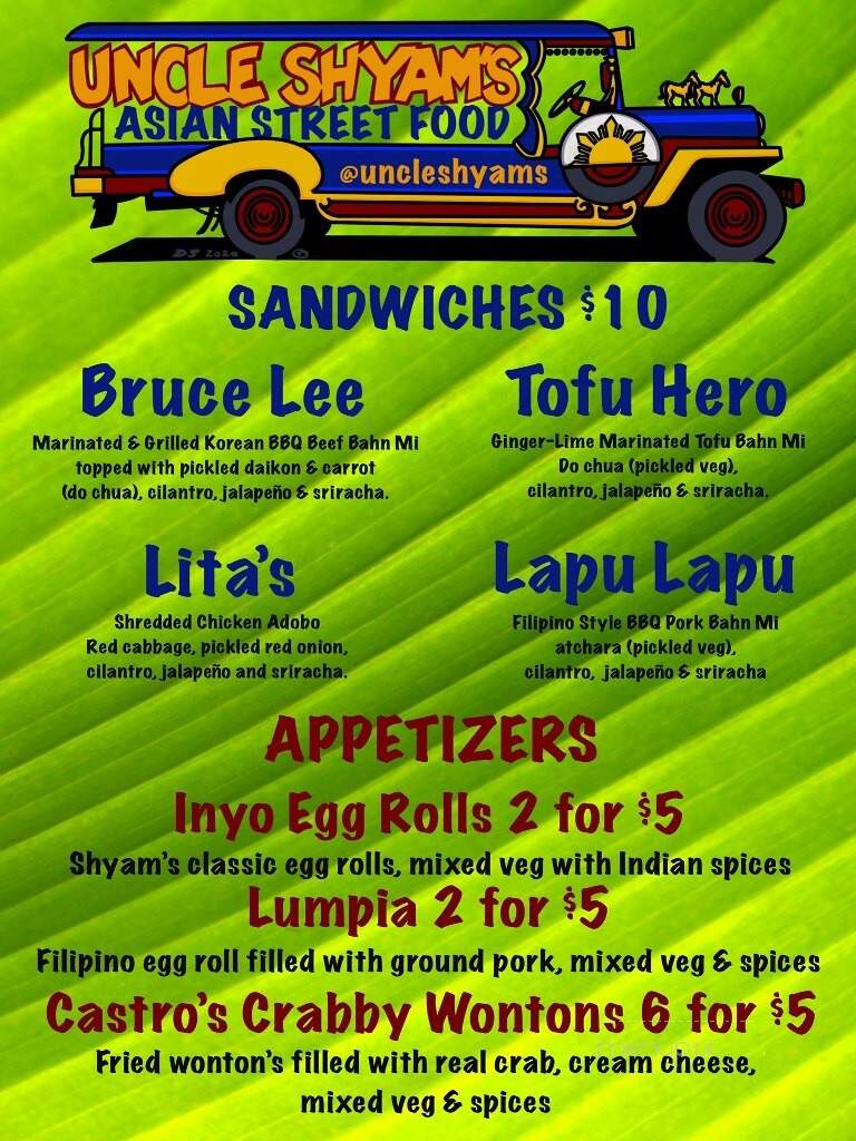 Uncle Shyam's Asian Street Food - Bishop, CA menu_pic