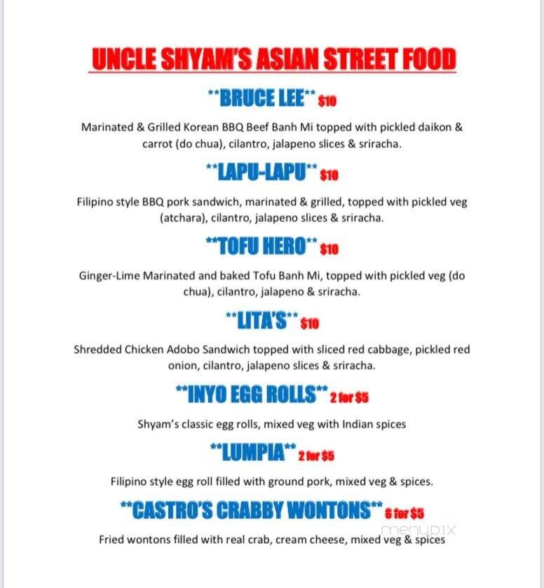 Uncle Shyam's Asian Street Food - Bishop, CA