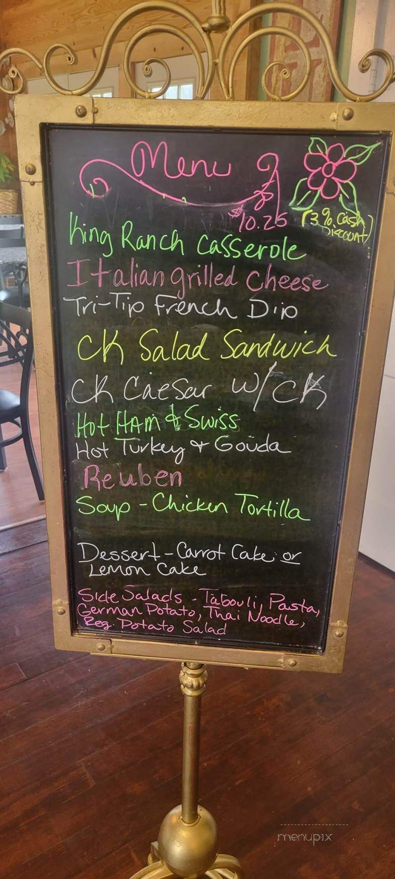 Tulip & Table - Eufaula, OK menu_pic
