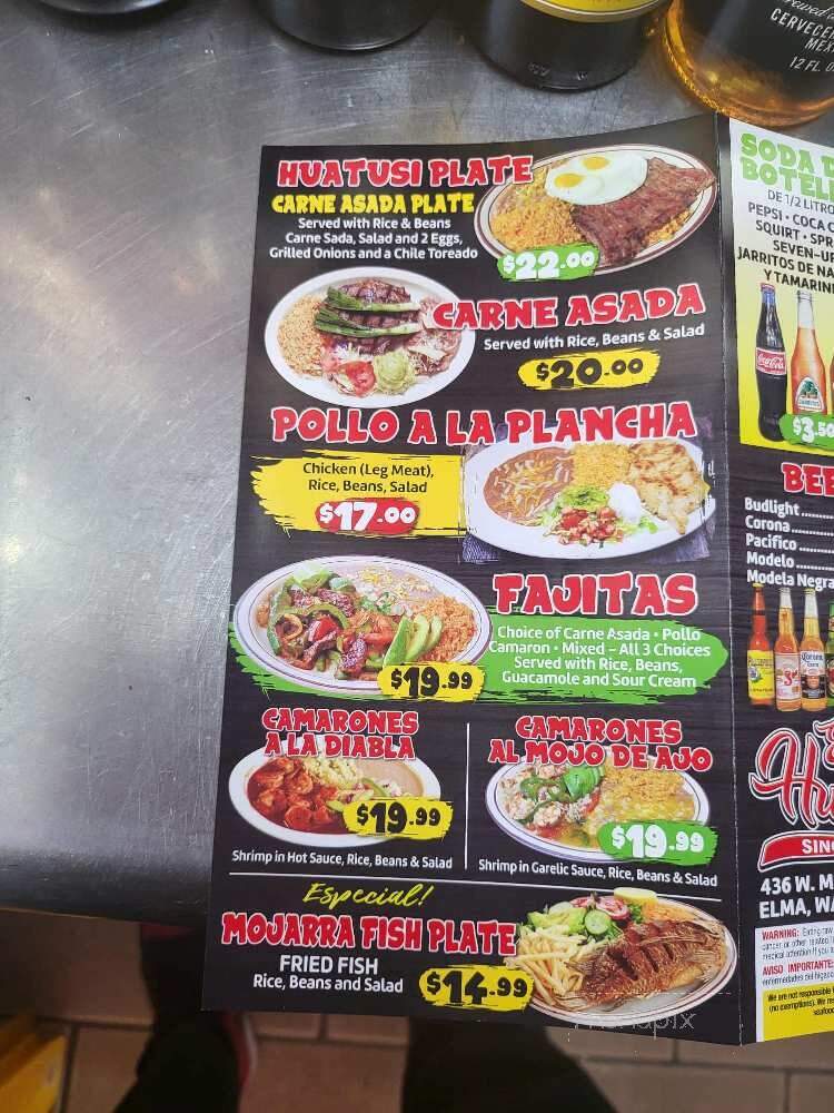 Tacos el Huatusi - Elma, WA menu_pic
