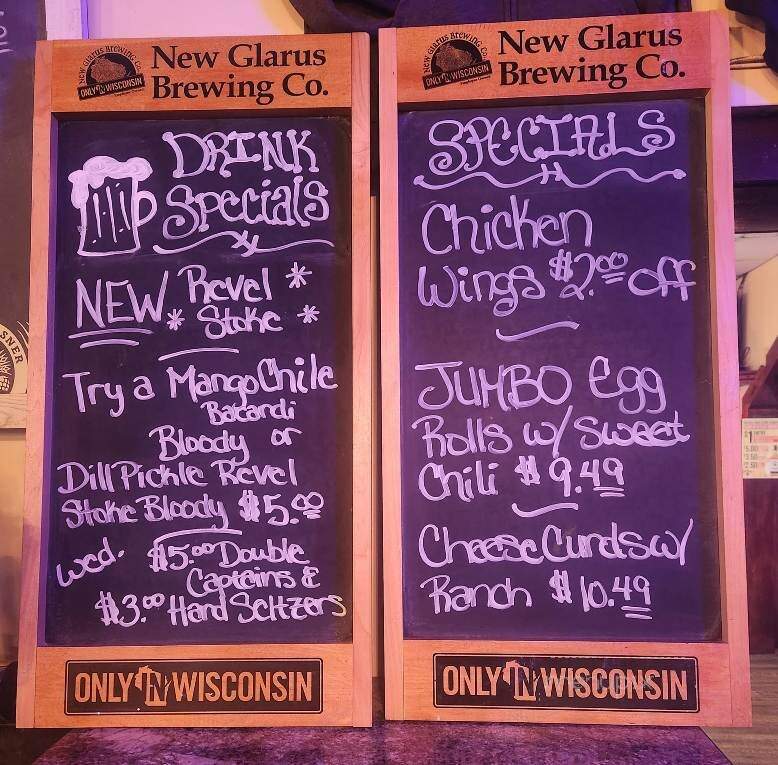 Shimmy's - La Crosse, WI menu_pic