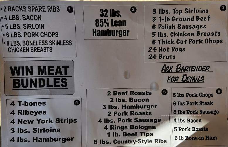 Shimmy's - La Crosse, WI menu_pic