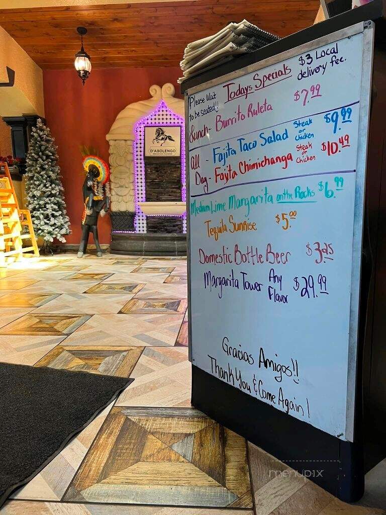 D' Abolengo Mexican Cuisine - Moberly, MO menu_pic