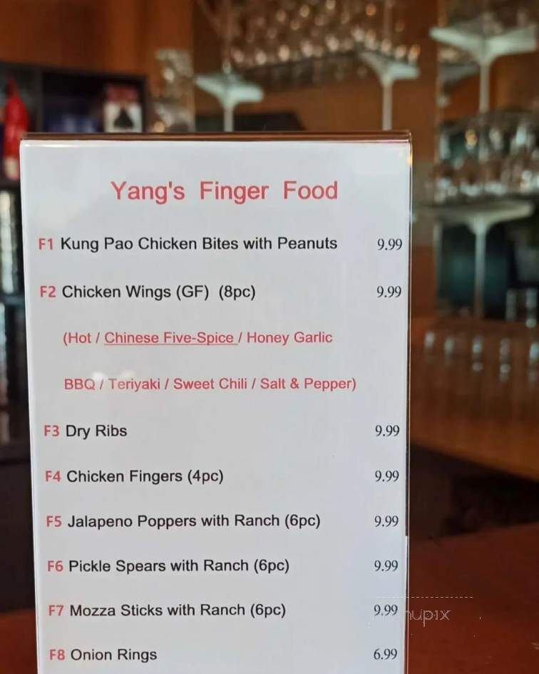Yang's Hot Pot & Dim Sum - Drumheller, AB menu_pic