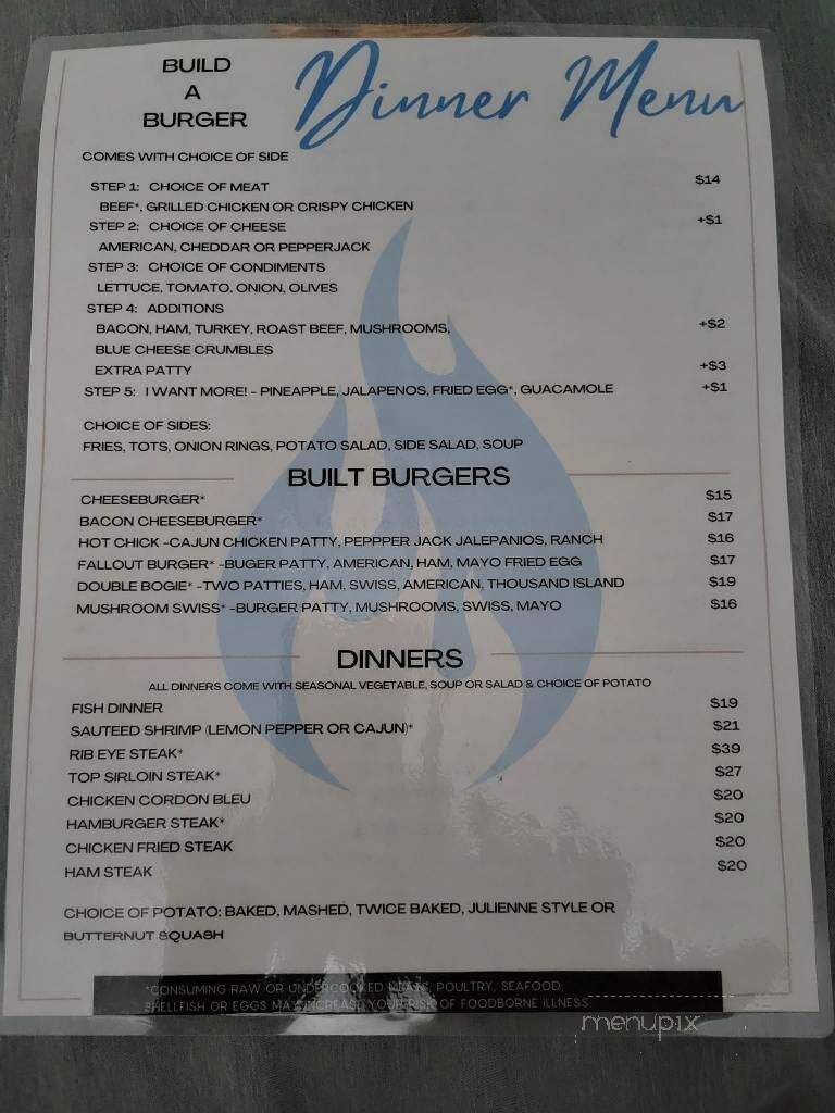 Potholes Sports Cafe - Othello, WA menu_pic