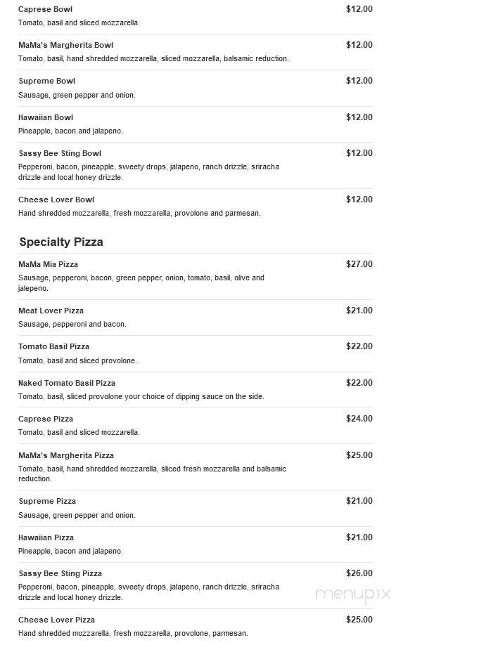 MaMa Mia Pizzeria - Benton, AR menu_pic
