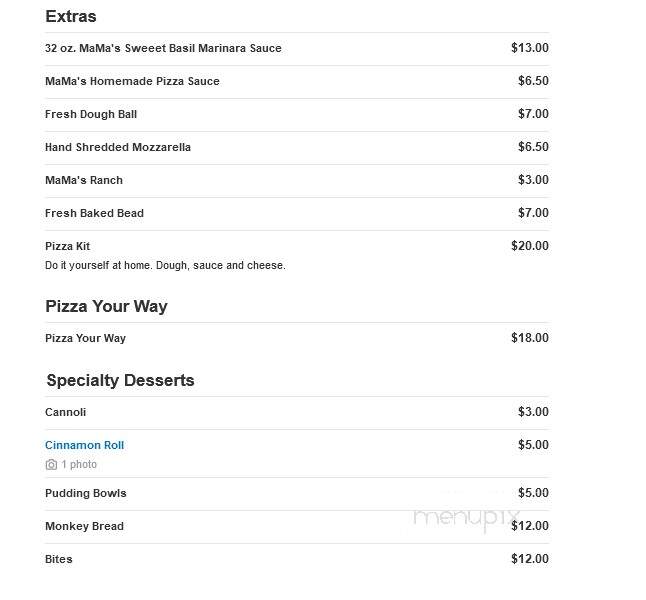 MaMa Mia Pizzeria - Benton, AR menu_pic