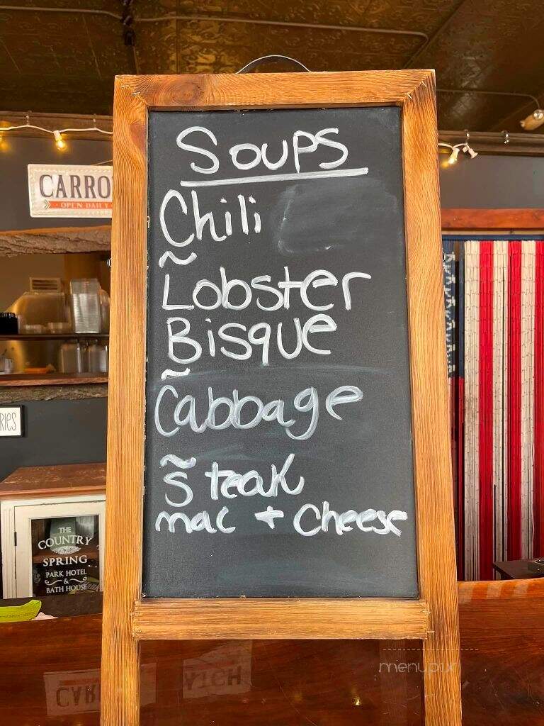 The Rustic Bluebird - Almont, MI menu_pic