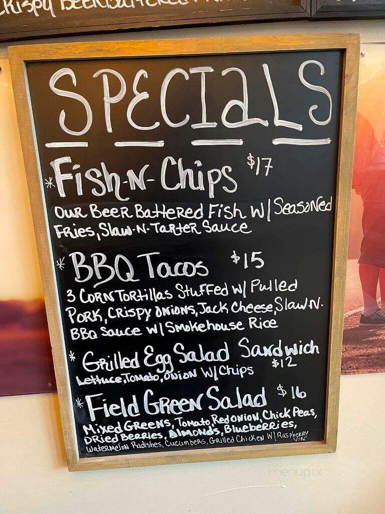 The Rustic Bluebird - Almont, MI menu_pic