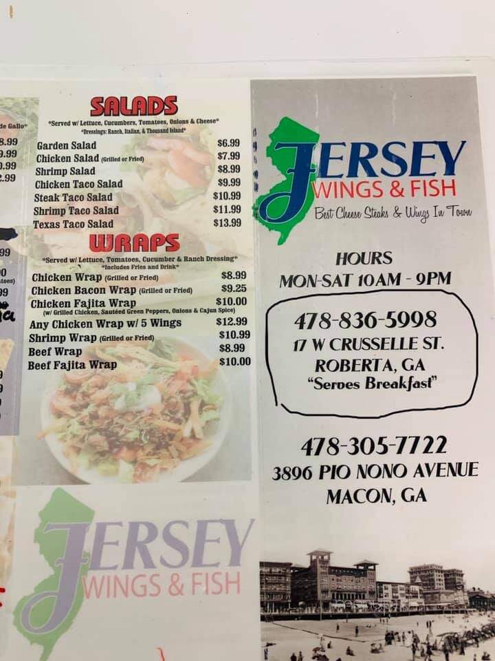 Jersey Wings and Fish - Macon, GA menu_pic