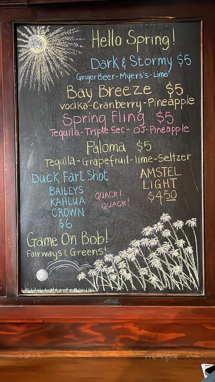 Victoria Bar - Greenfield, MA menu_pic